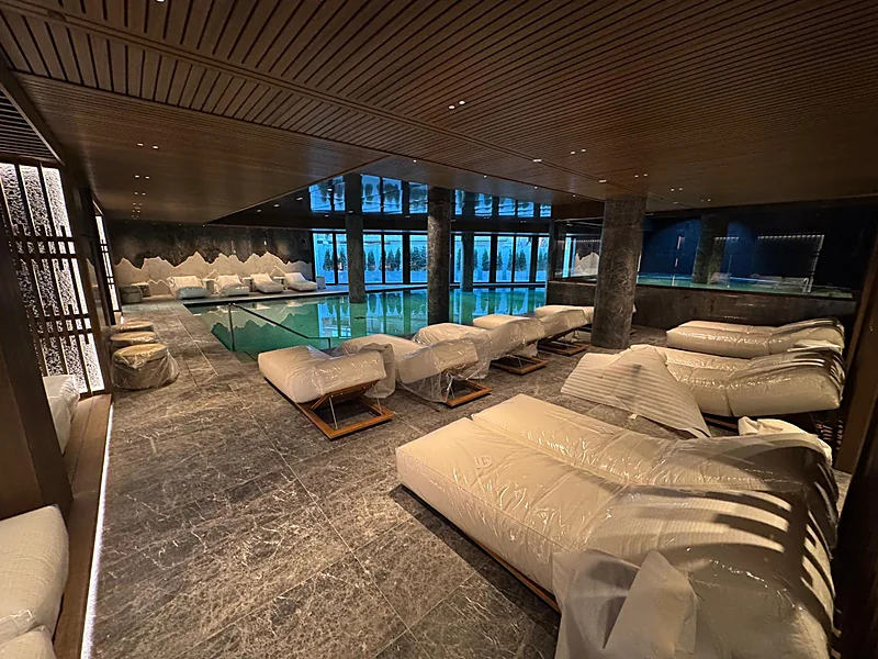 Hotel Ampezzo Cortina - rivestimenti in pietra naturale Rigo Marmi
