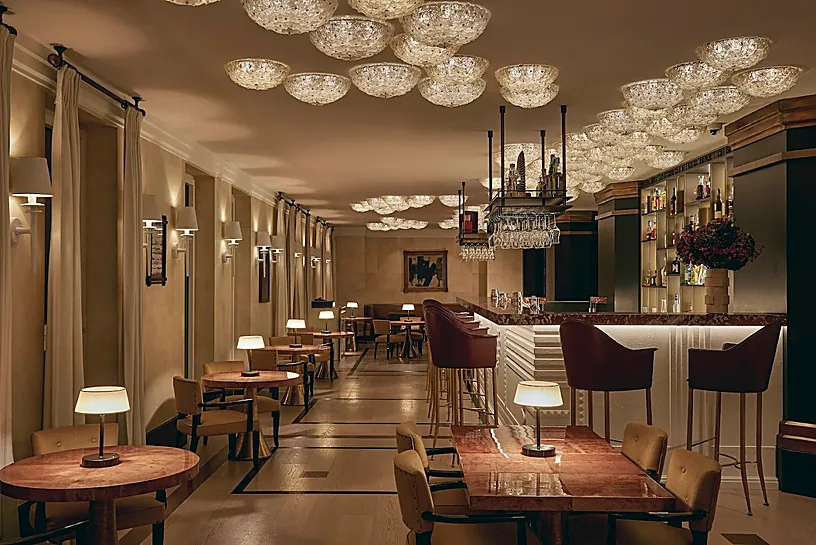 Hotel Carlton Milano - rivestimenti in pietra naturale Rigo Marmi